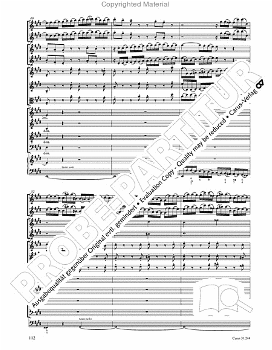 St. Matthew Passion (Matthaus-Passion) 4-Part scores gallery preview page 114