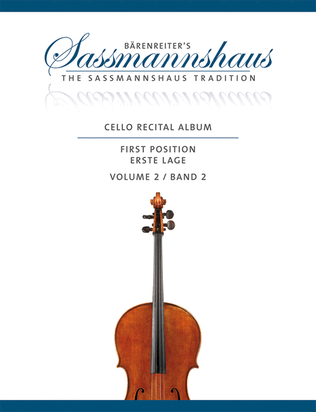 Book cover for Cello Recital Album, Volume 2