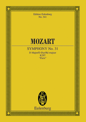 Book cover for Symphony No. 31 in D Major, K. 297 "Paris"