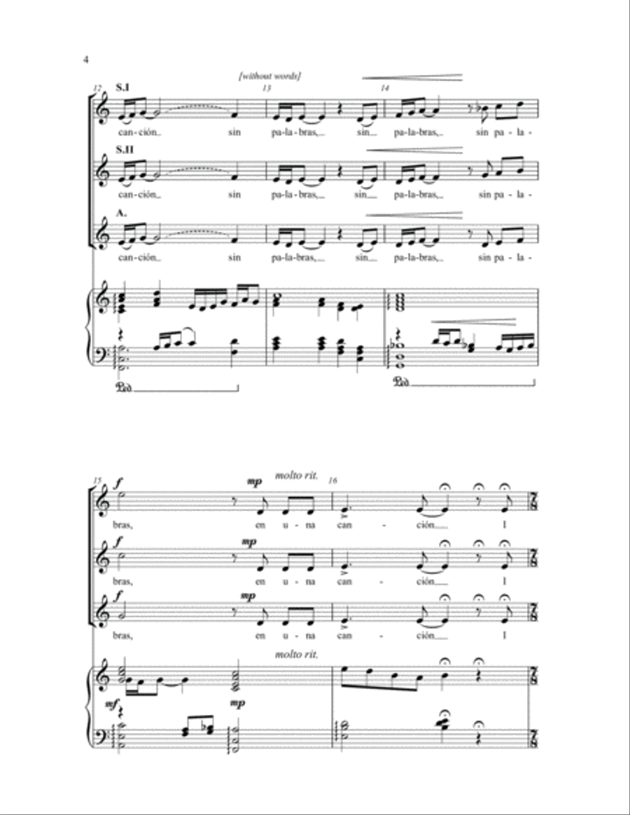 Born in a Song SSA scores gallery preview page 2