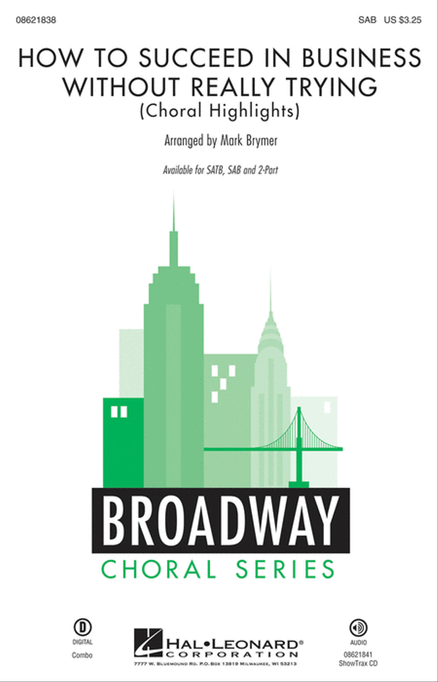 How to Succeed in Business Without Really Trying 3-Part scores gallery preview page 1