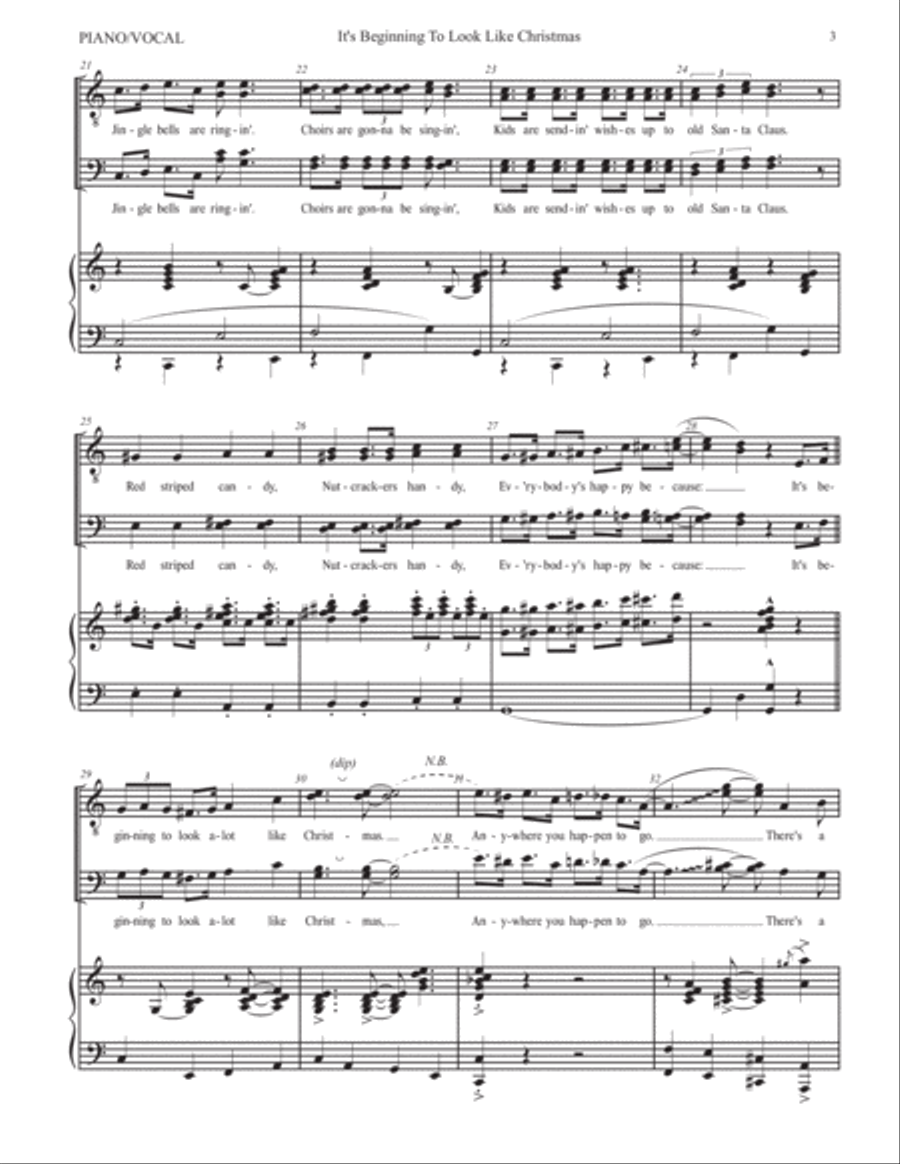 It's Beginning To Look Like Christmas Small Ensemble scores gallery preview page 4