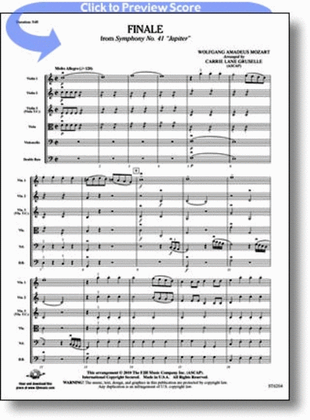 Book cover for Finale from Symphony No. 41 "Jupiter"