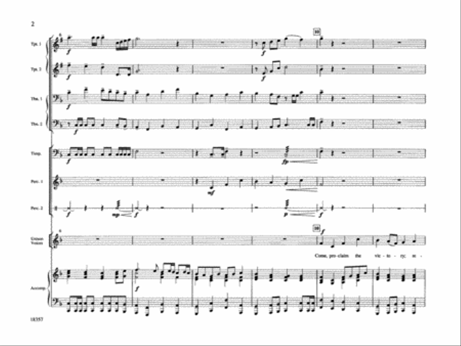 Come, Proclaim the Victory Choir scores gallery preview page 3