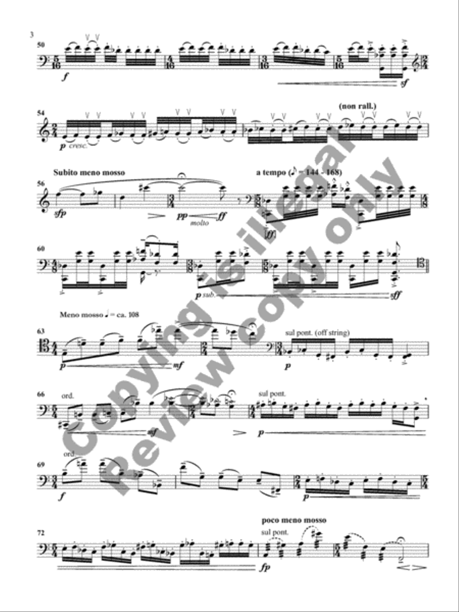 Hanjale Cello Solo scores gallery preview page 6