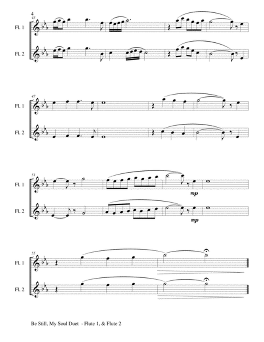BE STILL, MY SOUL (Duet – Flute 1 & Flute 2 with Score/Parts) image number null