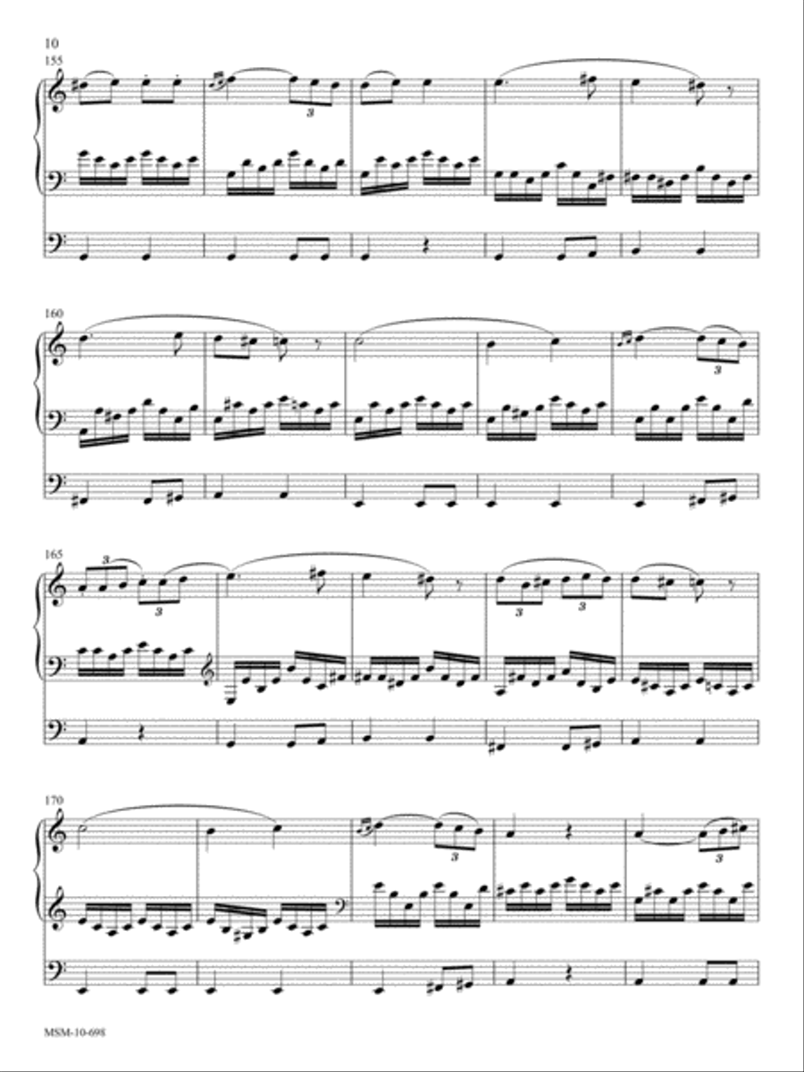 Allegretto (Symphony No. 7, Opus 92) Organ scores gallery preview page 7