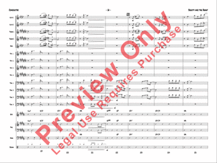 Beauty and the Beast Beauty and the Beast Jazz Ensemble scores gallery preview page 19