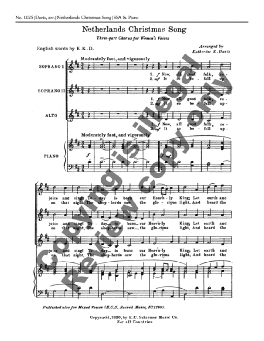 <br>Sheet music extract