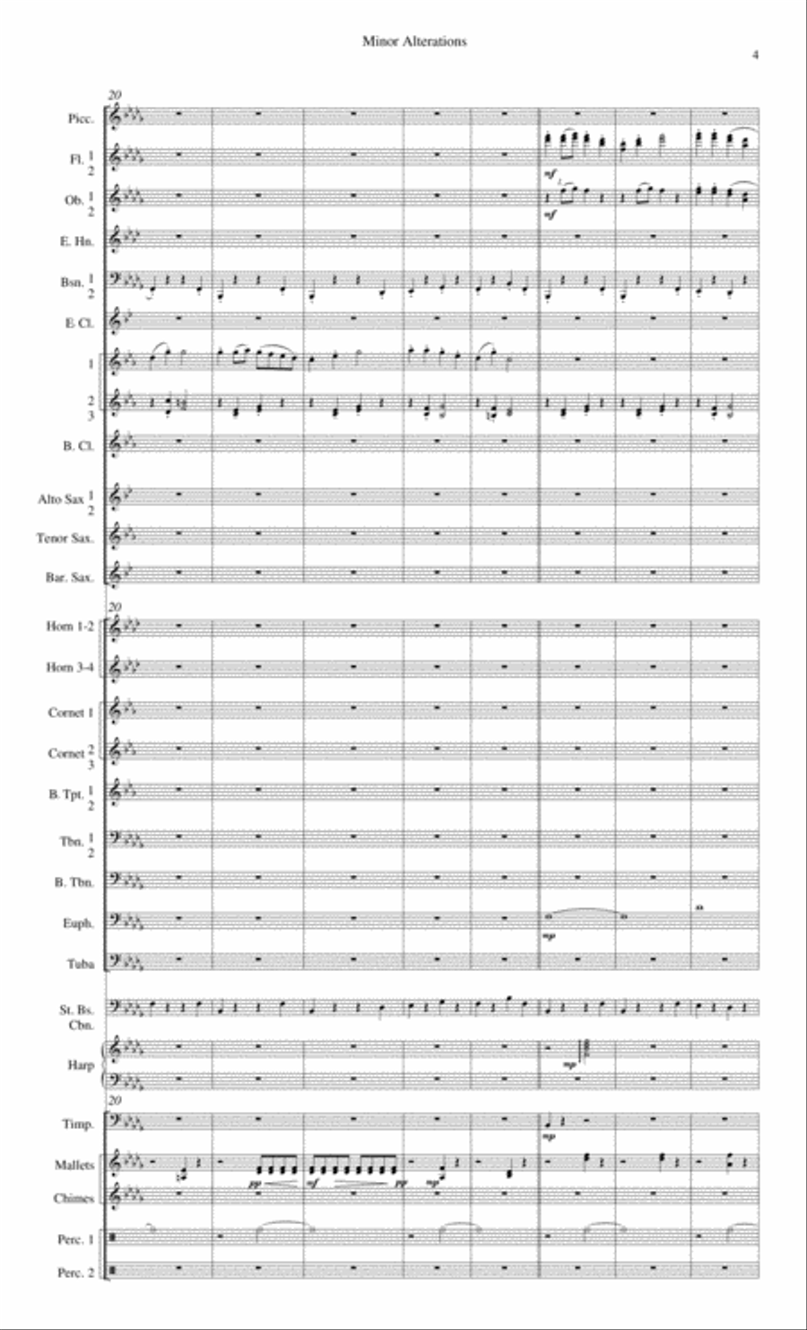Minor Alterations Minor Alterations Concert Band scores gallery preview page 9