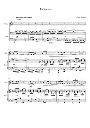 Claude Debussy - Fantoches (Violin Solo)