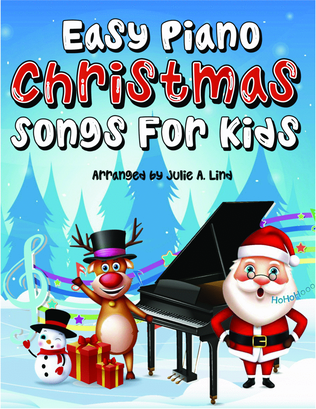 Book cover for Easy Piano Christmas Songs for Kids