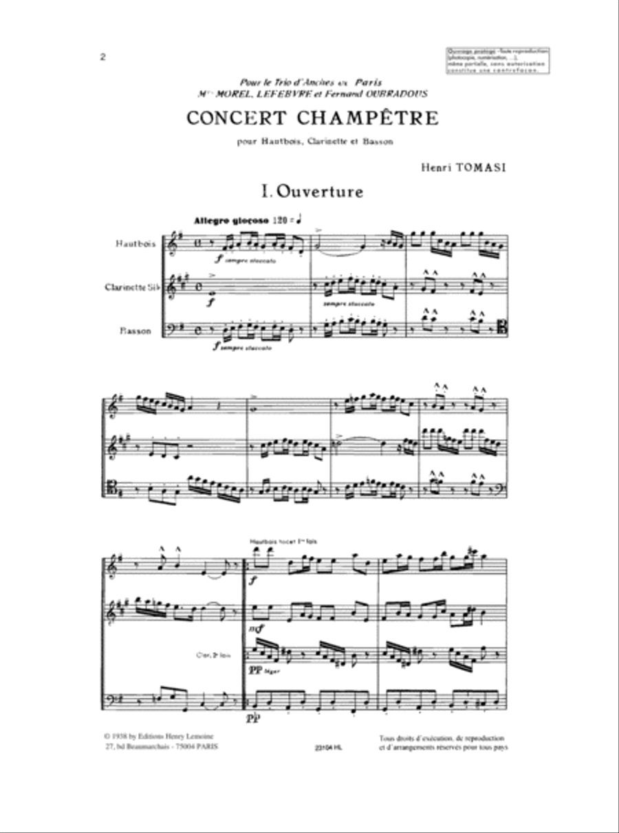 Concert Champetre Concert Champetre Bassoon scores gallery preview page 2
