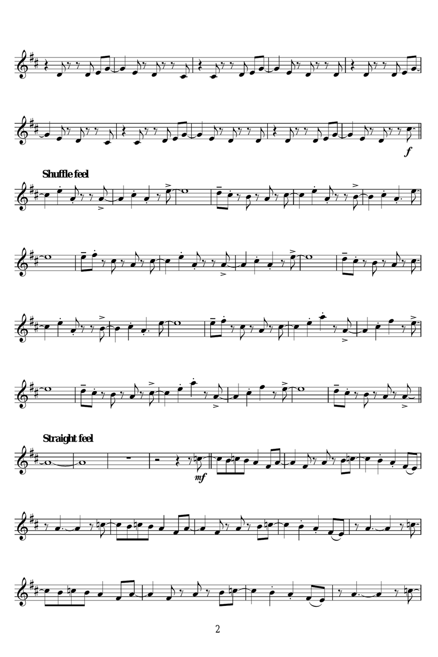 Birdland Birdland Clarinet Solo scores gallery preview page 2