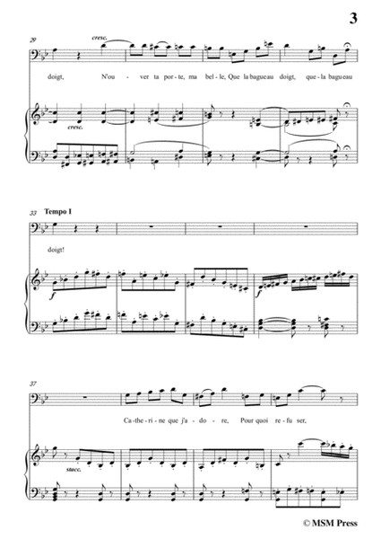 Gounod-Vous qui faites l'esdormie in g minor, for Voice and Piano image number null