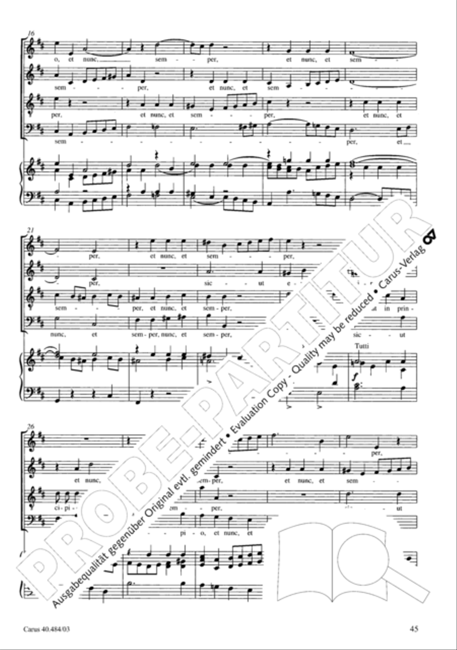 Magnificat in D ATB scores gallery preview page 46