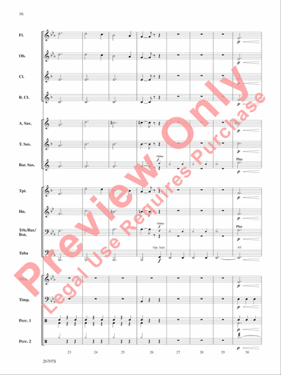 The Wizard of Oz, Themes from Concert Band scores gallery preview page 17