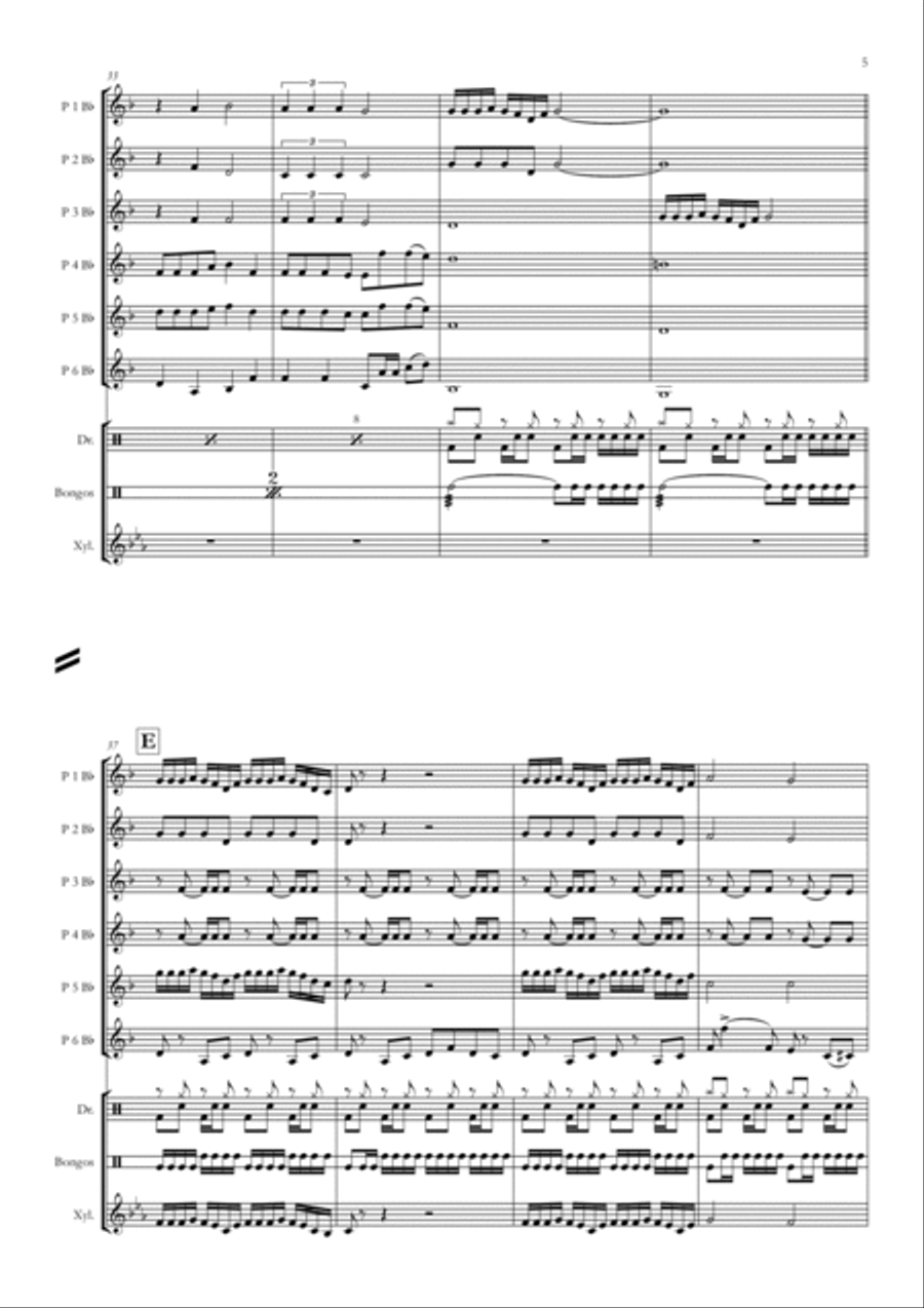La Estampida Concert Band scores gallery preview page 5