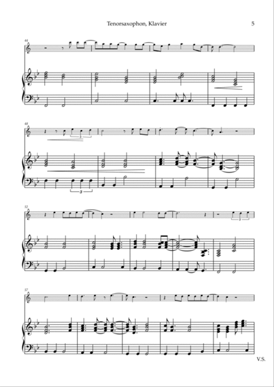 I Drink Wine Tenor Saxophone scores gallery preview page 5