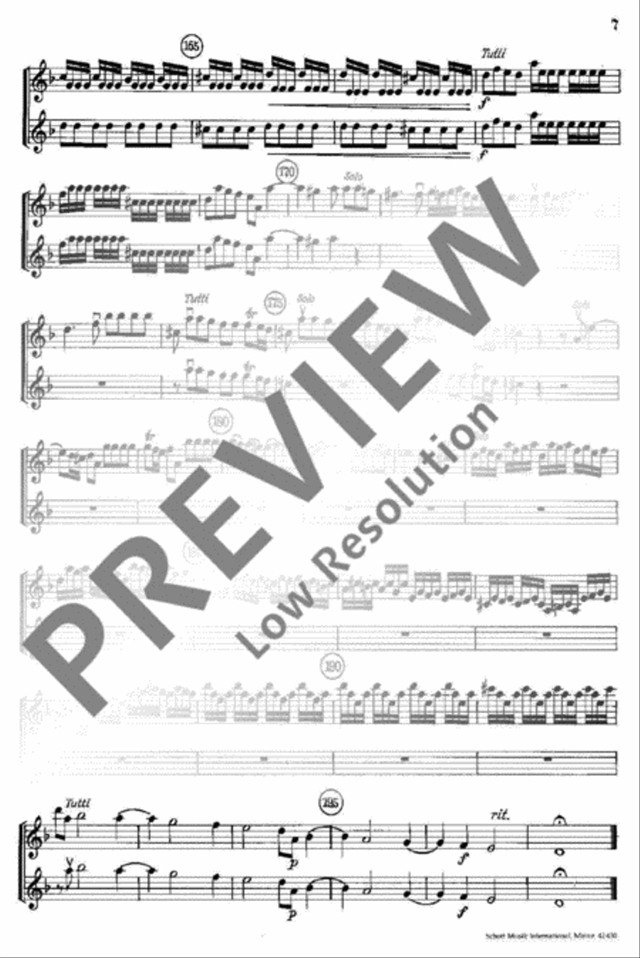 L'Estro Armonico L'Estro Armonico Violin scores gallery preview page 7