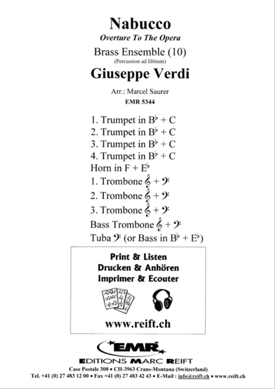 Nabucco Brass Ensemble scores gallery preview page 2