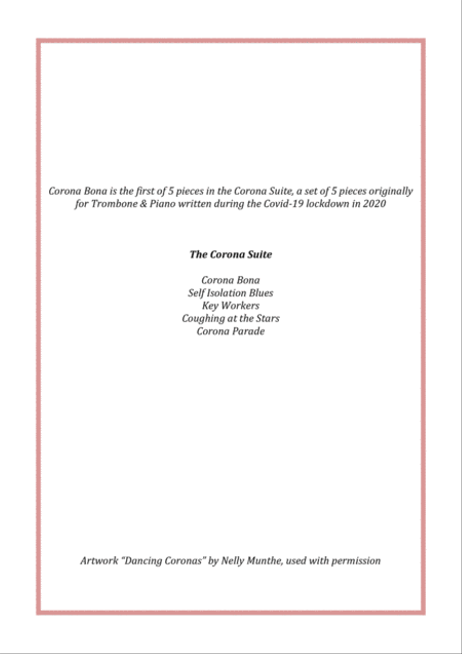 Corona Bona from the Corona Suite for Flute and Piano by Simon Peberdy