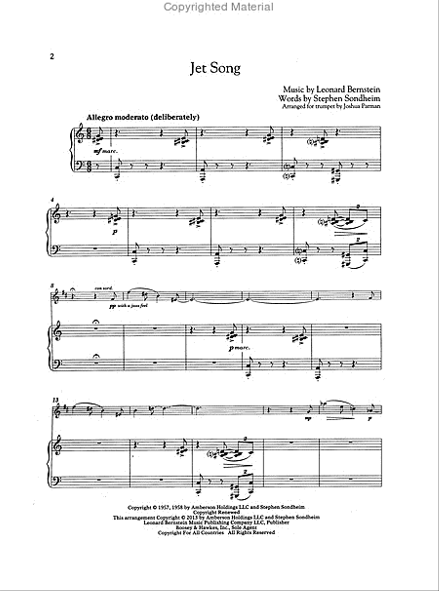 West Side Story Instrumental Solos