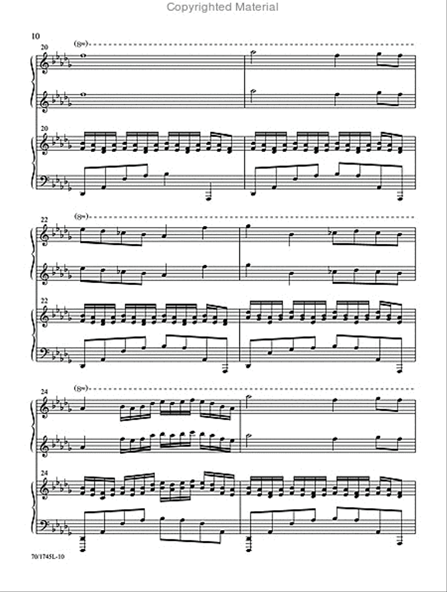 My Father's World Piano Duet scores gallery preview page 7