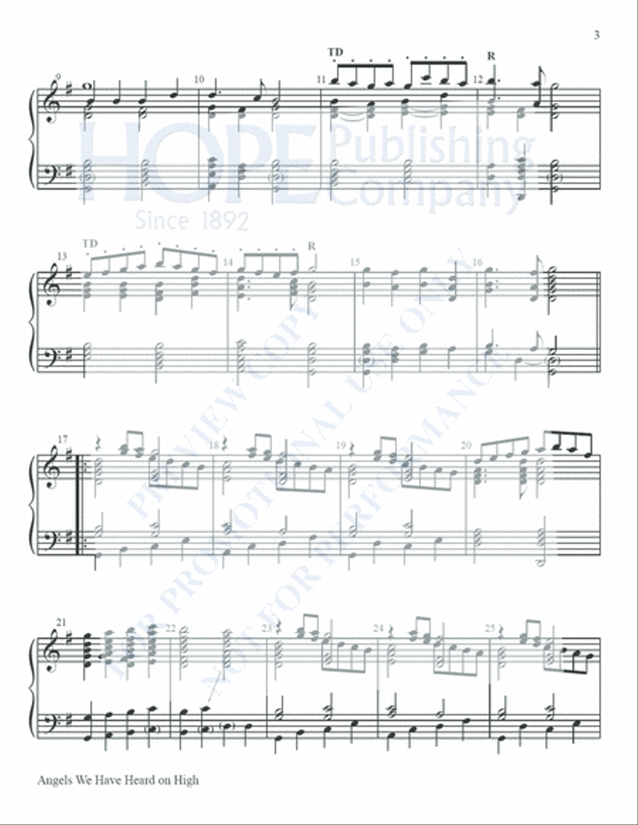Angels We Have Heard On High 5-Octaves scores gallery preview page 4