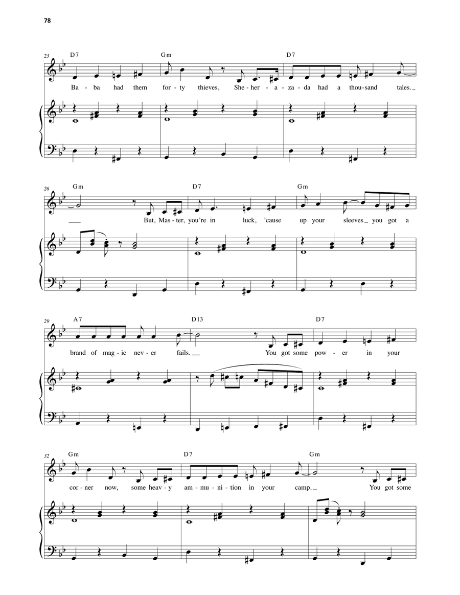 Friend Like Me (Stageplay Version) (from Aladdin: The Broadway Musical) Voice scores gallery preview page 3