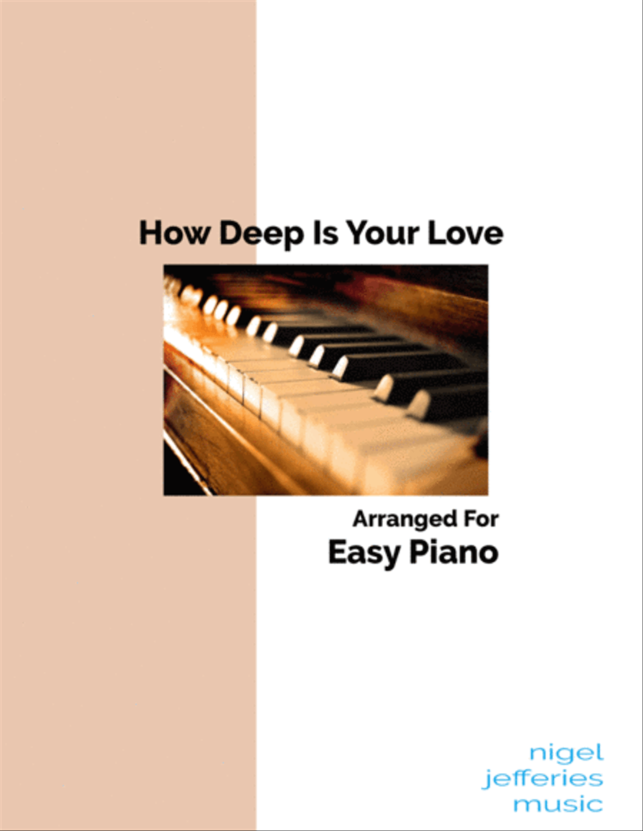 How Deep Is Your Love Piano Solo scores gallery preview page 1