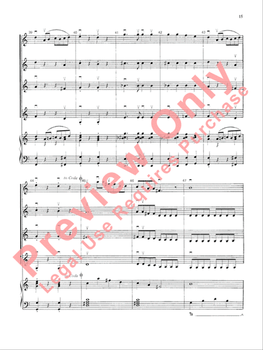 Highland/Etling Violin Quartet Series: Book 3 Small Ensemble scores gallery preview page 16