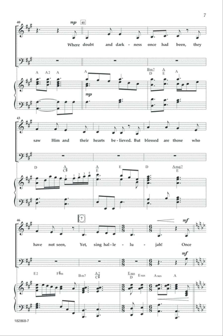 Christ Is Risen (He Is Risen Indeed) 4-Part scores gallery preview page 6