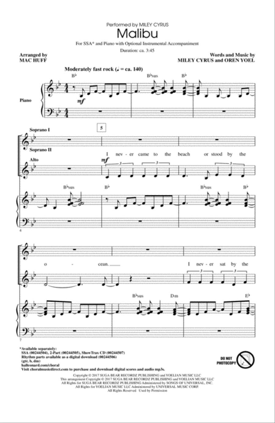 Malibu SSA scores gallery preview page 1
