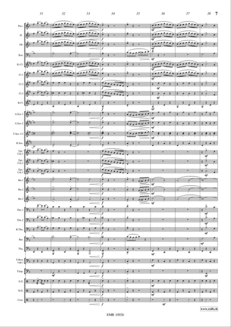 Niagara Falls Concert Band scores gallery preview page 8