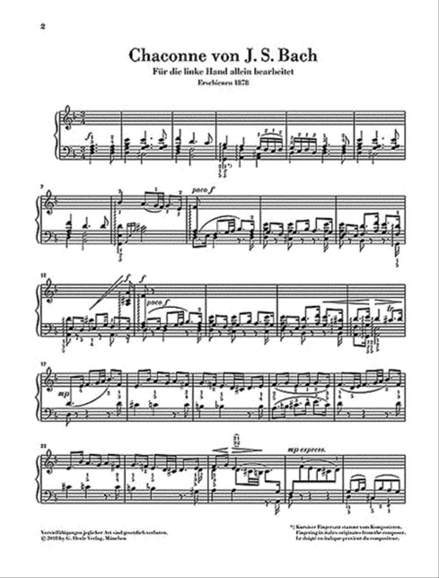 Chaconne from Partita No. 2 in D Minor Piano Solo scores gallery preview page 2