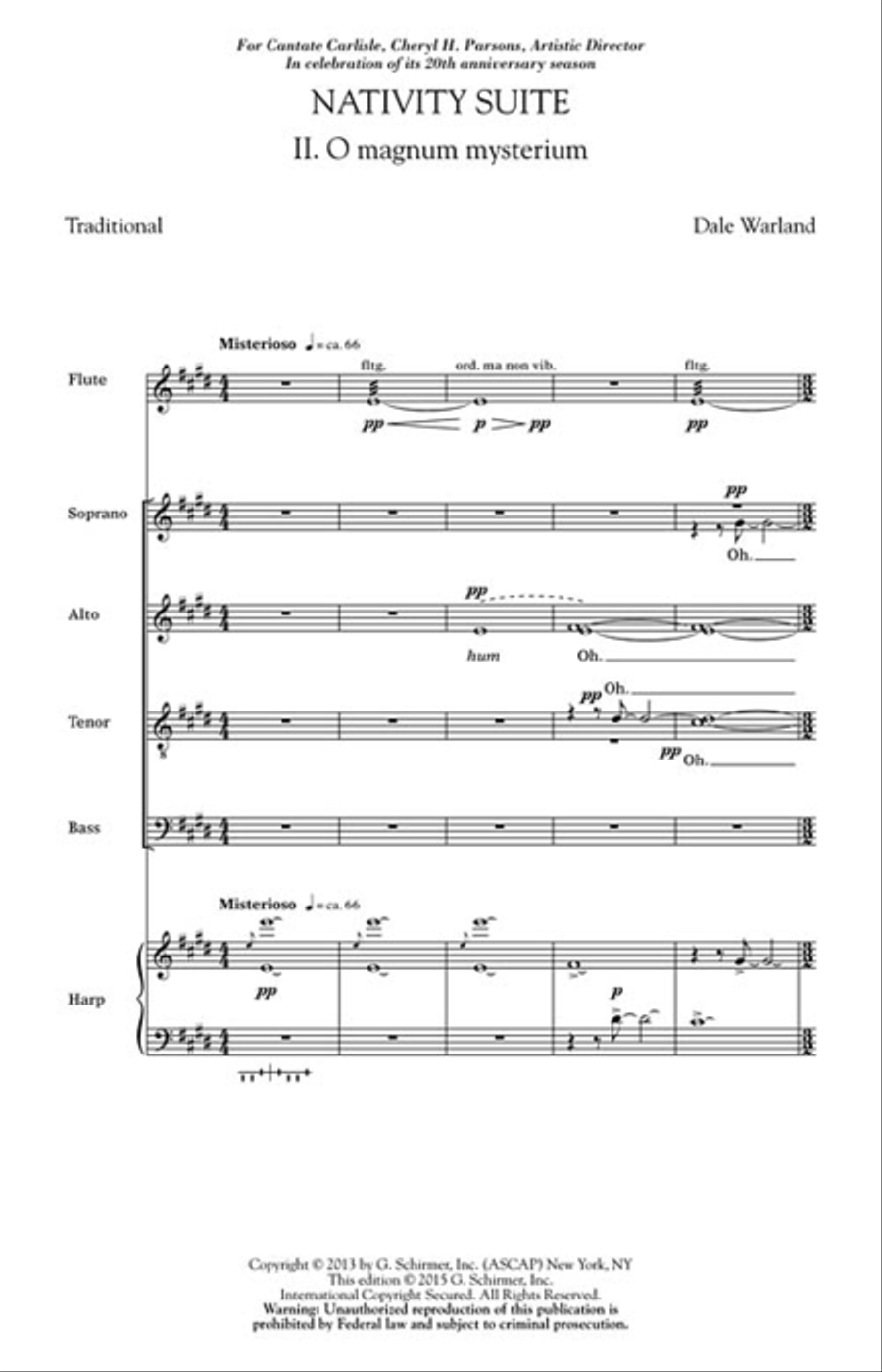 O Magnum Mysterium O Magnum Mysterium 4-Part scores gallery preview page 2