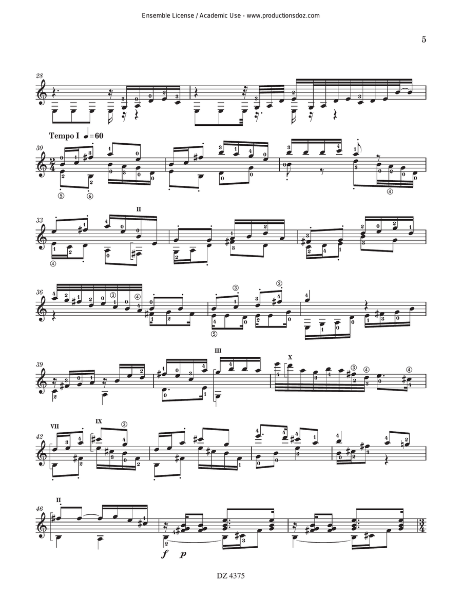 Sonatine d’Amboise Classical Guitar scores gallery preview page 5