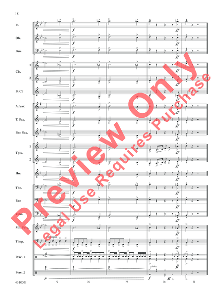 Cheyenne Concert Band scores gallery preview page 18