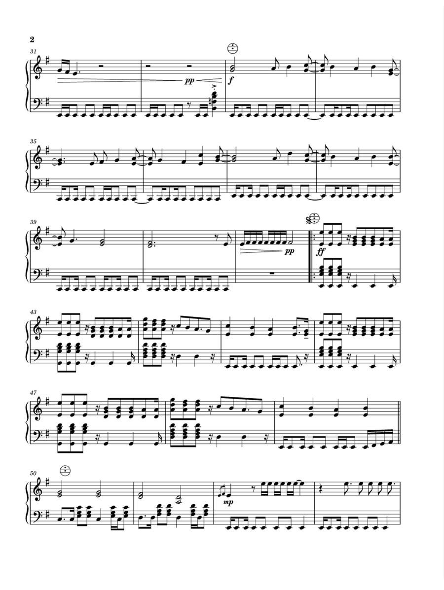 Bring Me To Life Easy Piano scores gallery preview page 2