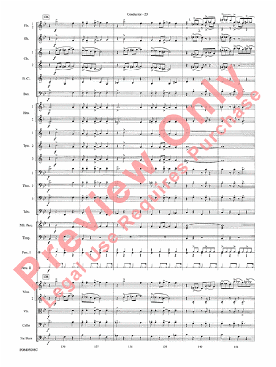 Chicago (from the musical Chicago) Full Orchestra scores gallery preview page 26