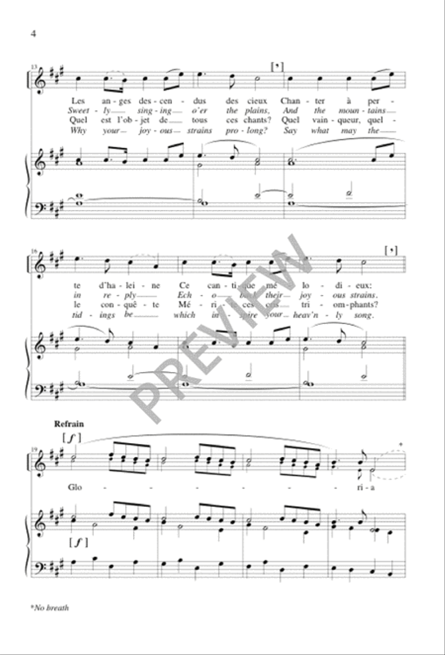 Noël D’Enfants Noël D’Enfants Unison Choir scores gallery preview page 4