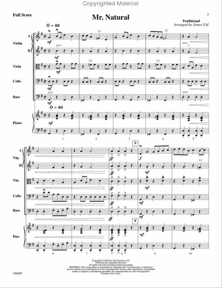 Mr. Natural ('Based on The Little Beggerman') String Orchestra scores gallery preview page 2
