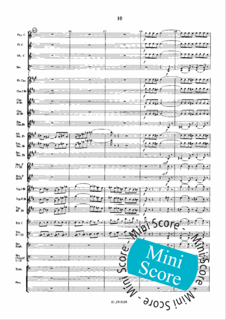 Overture for an Imaginary Play Concert Band scores gallery preview page 14