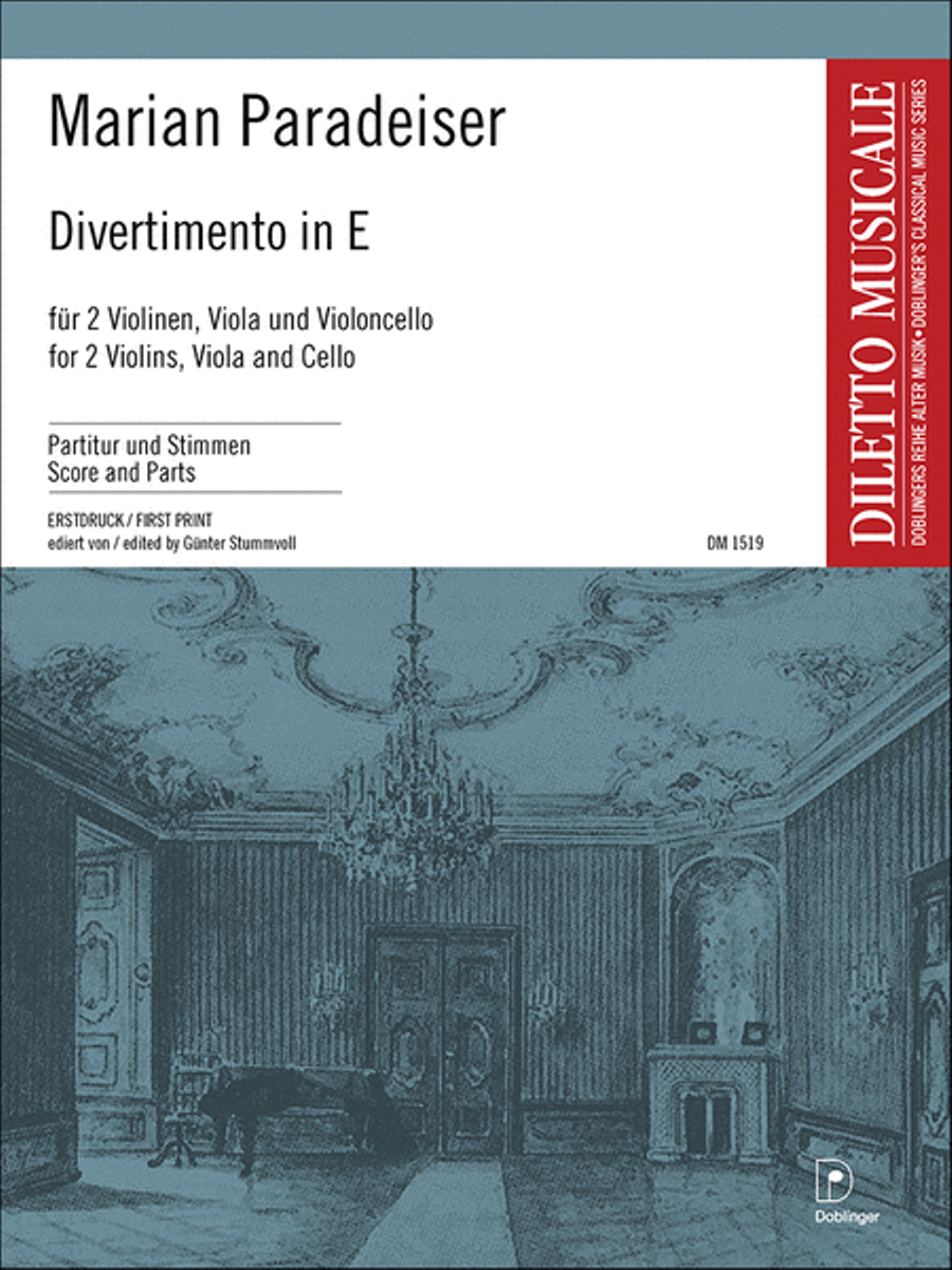 Divertimento in E Divertimento in E Viola scores gallery preview page 1