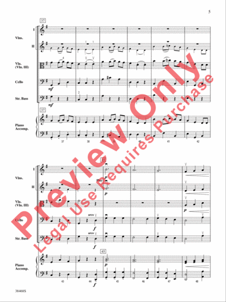 A Holiday Waltz String Orchestra scores gallery preview page 6