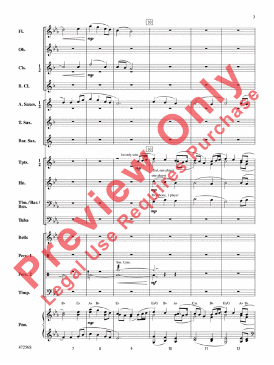 Blessed Legacy Concert Band scores gallery preview page 4