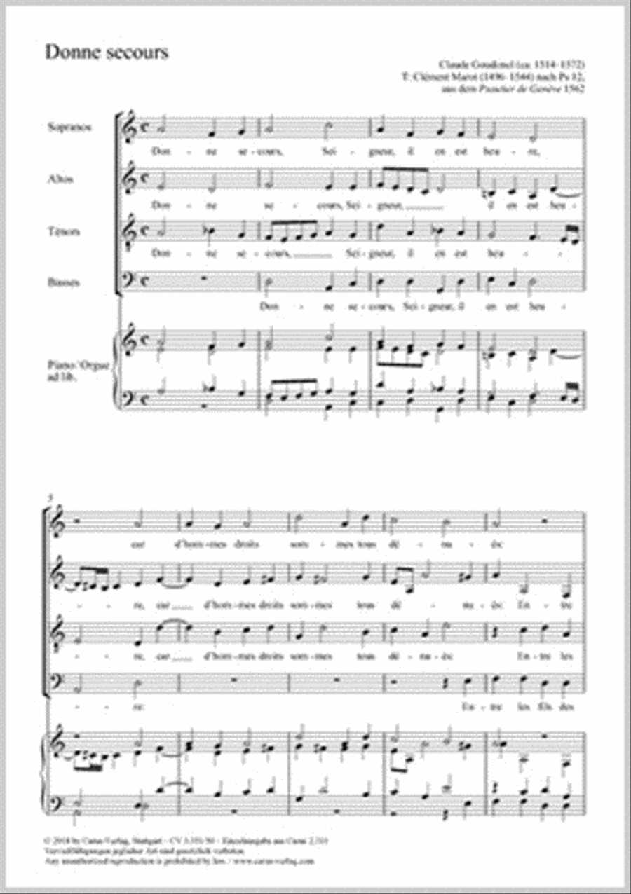 Donne secours Donne secours 4-Part scores gallery preview page 1