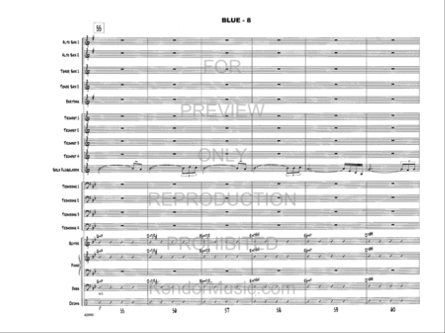Blue Blue Jazz Ensemble scores gallery preview page 9