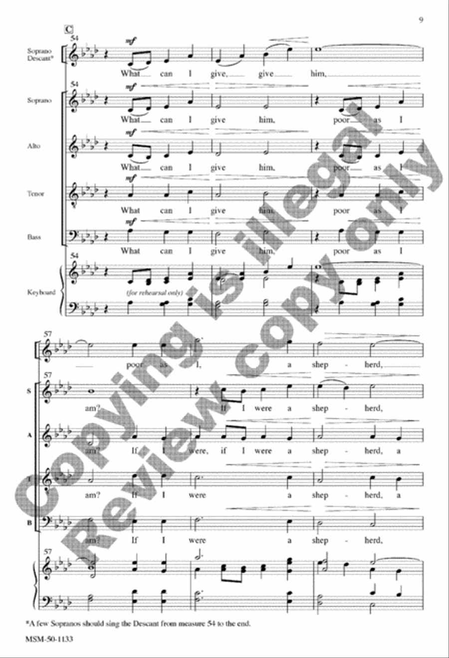 In the Bleak Midwinter Divisi scores gallery preview page 19